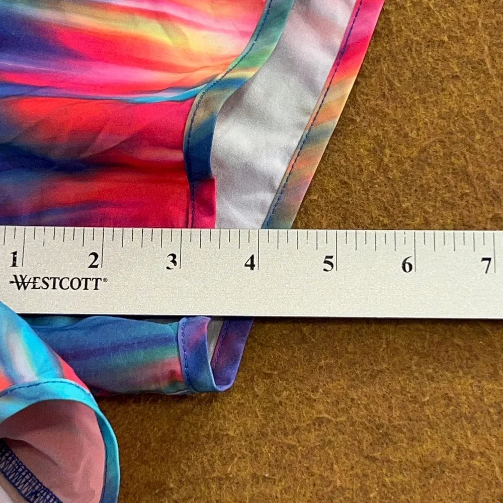 Nike Womens Large Multi-Color Dri-FIT Tie Dye Running Athletic Shorts